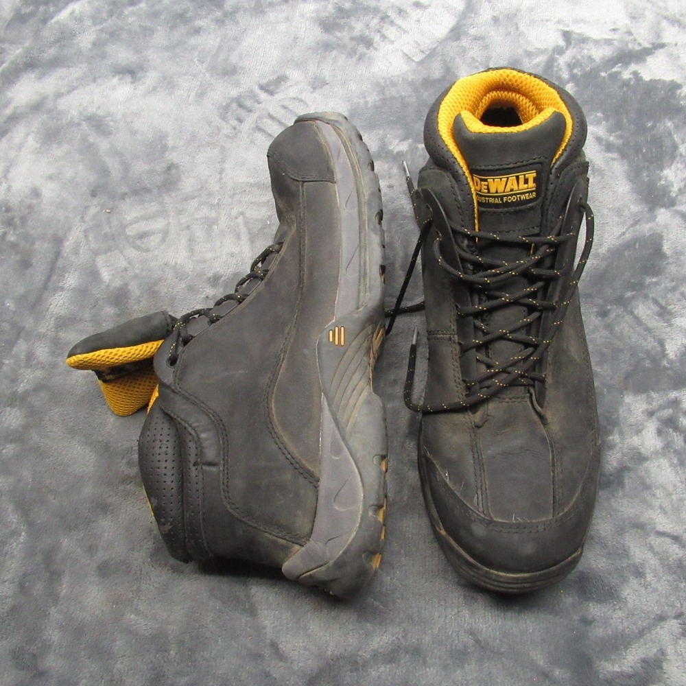 Dewalt Mens Steel Toe Work Boot 12 Black‎ Leather Industrial Rugged Construction